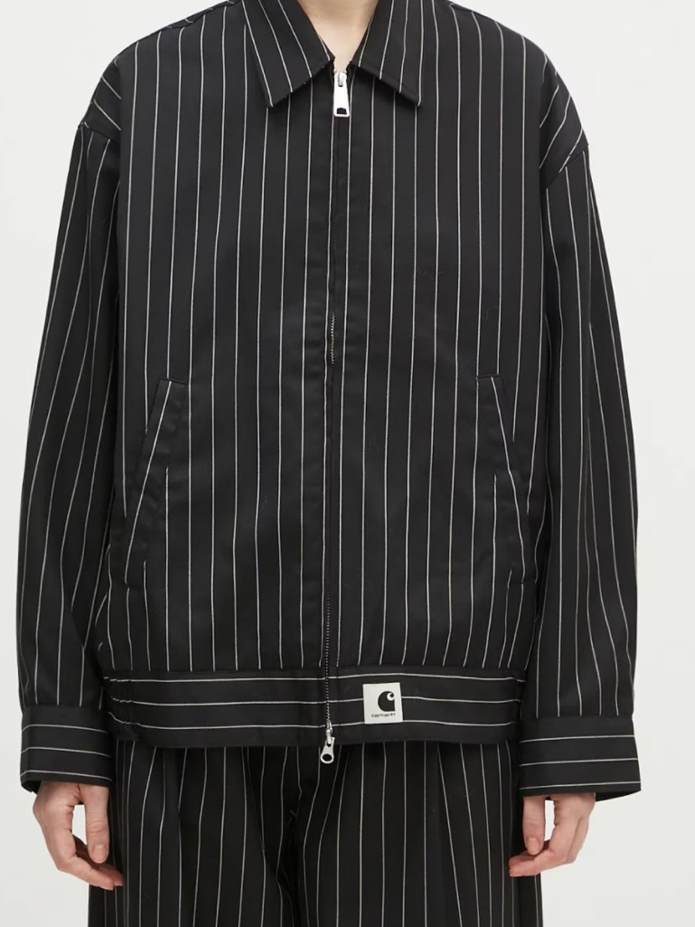 Carhartt WIP pinstripe seaton Jacket Large